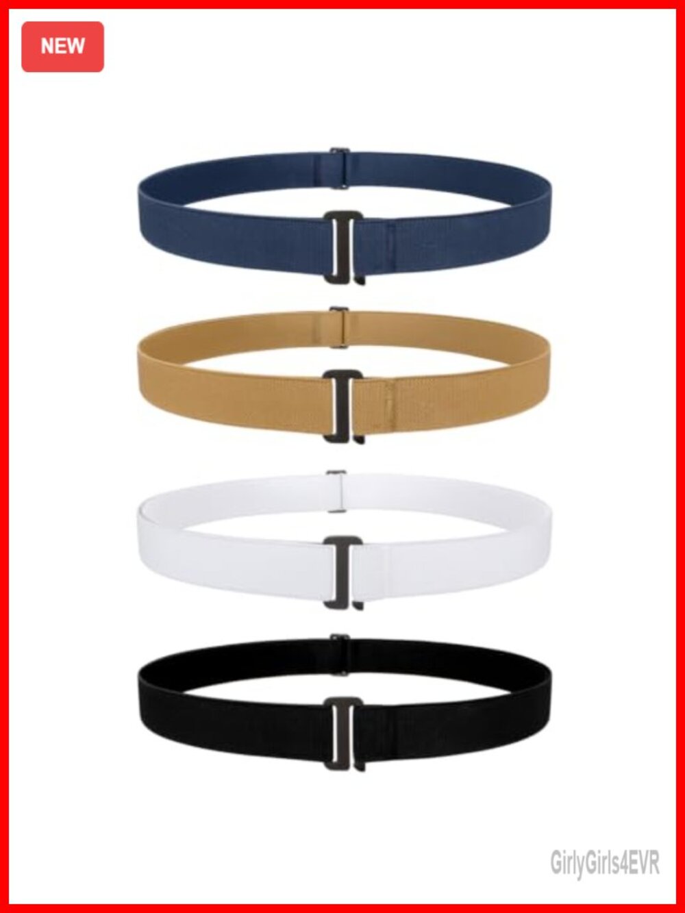 No Show Stretch Belts for Women Invisible Elastic Belt for Jeans Pants